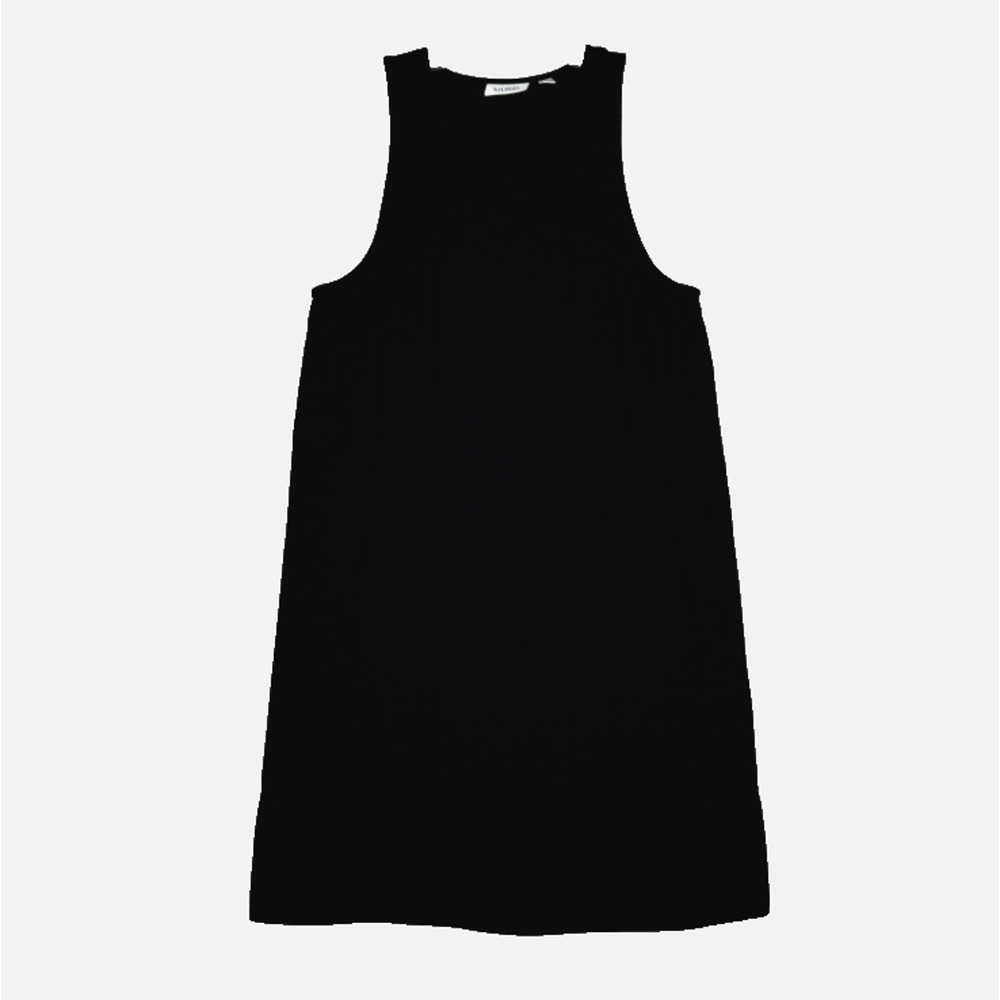 Tildon Dress Womens Small Black Shift Dress Preppy Casual‎ Neutral Minimalist
